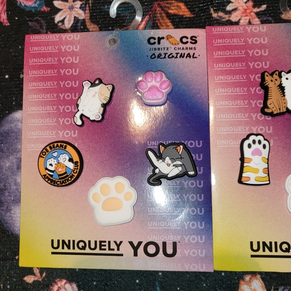 Crocs Handmade Jibbitz 10pc toe beans appreciation club set 5 cat kitten paws - Picture 2 of 6